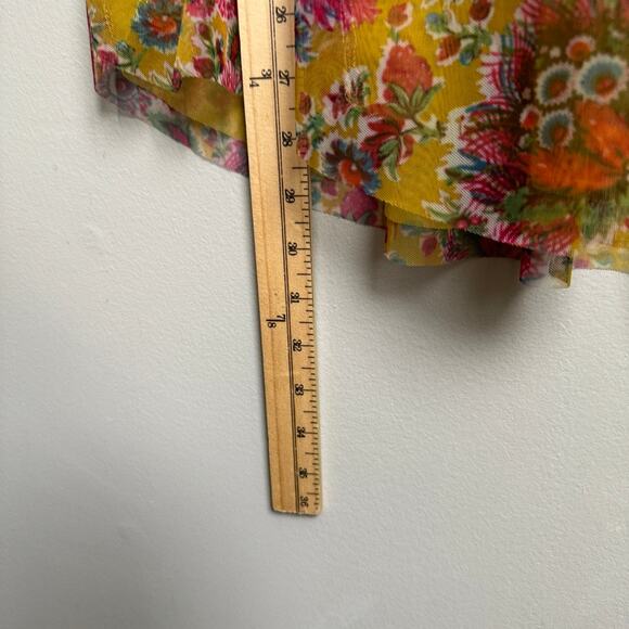 NWT Anthropologie floral 1/2 button up peasant blouse women's XL - Picture 8 of 8